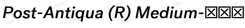 Post-Antiqua (R) Medium字体转换